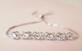 CZ Tennis Bracelet XOXO