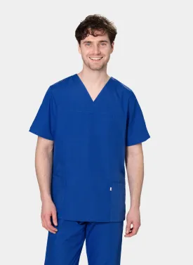 HappyFIT Unisex Scrub Top - Regal Blue